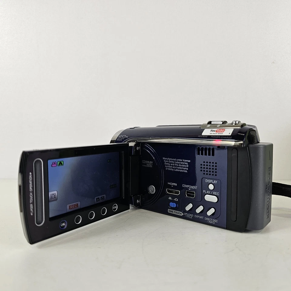 Jvc Everio Gz-Hd300 Camcorder Hdd High Definition Hd Digital Video CameraBlue - Image 4 of 4