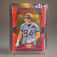 Panini Certified Gunnar Helm Titans Rookie Mirror Red /100 Football Card