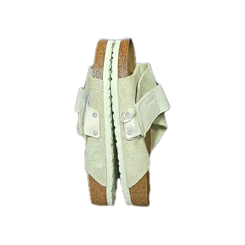 Birkenstock Kyoto Nubuk Weichbettung Faded Lime Pantolette Open Toe Herren Gr. 43/10 - Bild 4 von 9