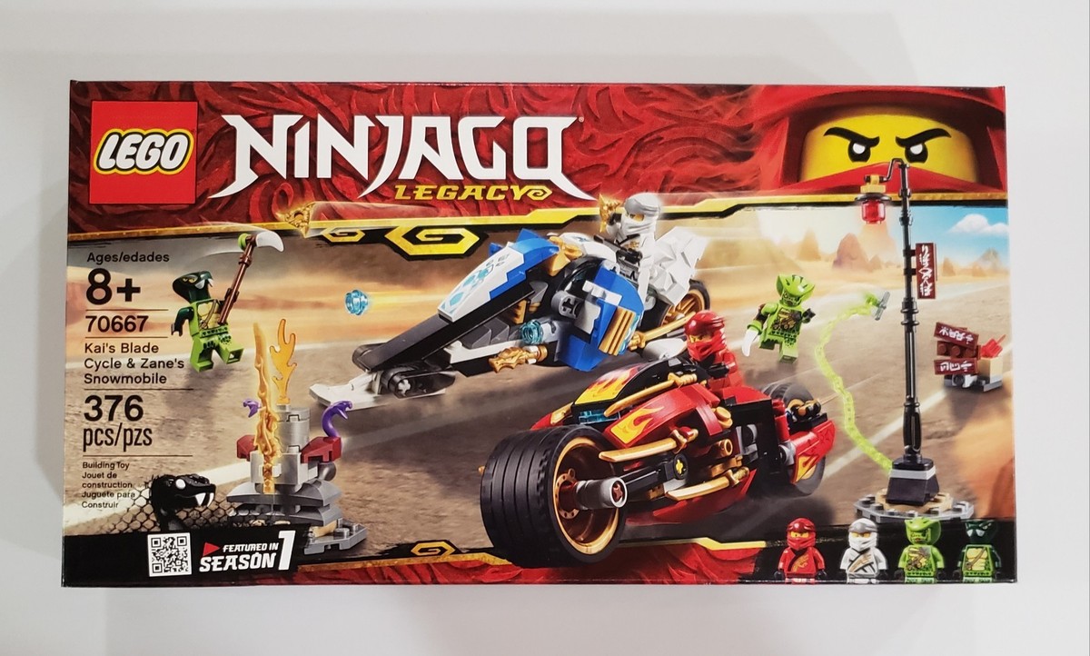 かいかい Lego 70667 Kai's Blade Cycle & Zane's Snowmobile NEW! SELLER