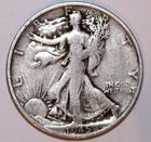 1945-S Walking Liberty Half Dollar - Fine/Very Fine - #2520EC