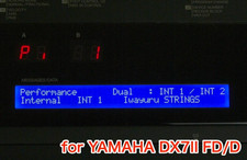 Yamaha DX7II FD D High Brightness Blue LED Backlight LCD Display New Manual