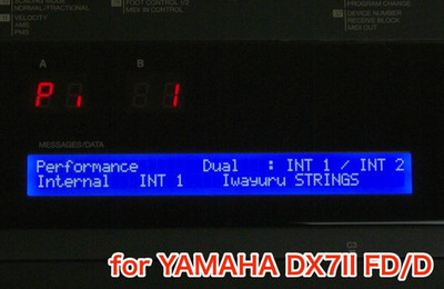 Yamaha DX7II FD D High Brightness Blue LED Backlight LCD Display New Manual