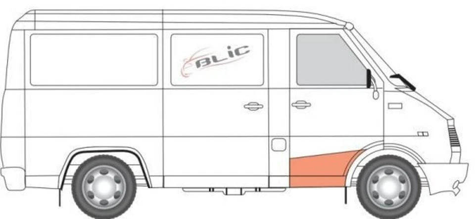 BLIC 6505-06-1150056P Trittbrett für DAEWOO LUBLIN II Bus LUBLIN II Kasten - Imagen 4 de 4