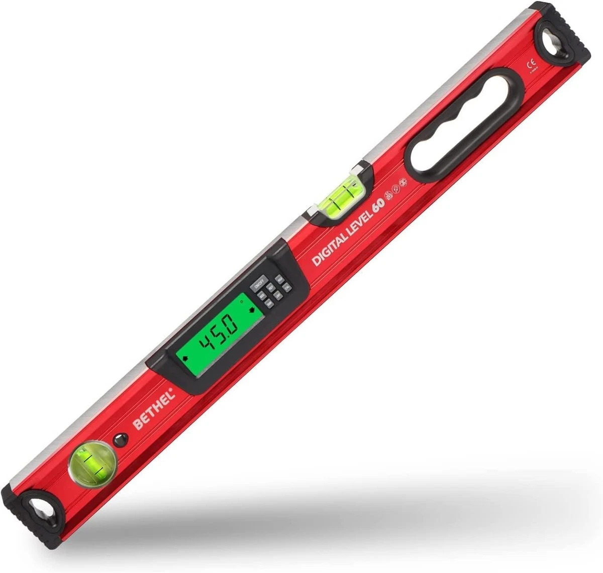 Nivel magnético digital de 24 pulgadas - IP54 herramienta inteligente electrónica impermeable y polvo