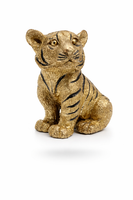 Tigerbaby Kleiner Tiger Figur Gold Cor Mulder 14 Cm Polyresin Deko Wohn Deko