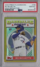 Bo Bichette 2020 Topps Finest Flashbacks  PSA 10 Gold Refractor Card RC /50