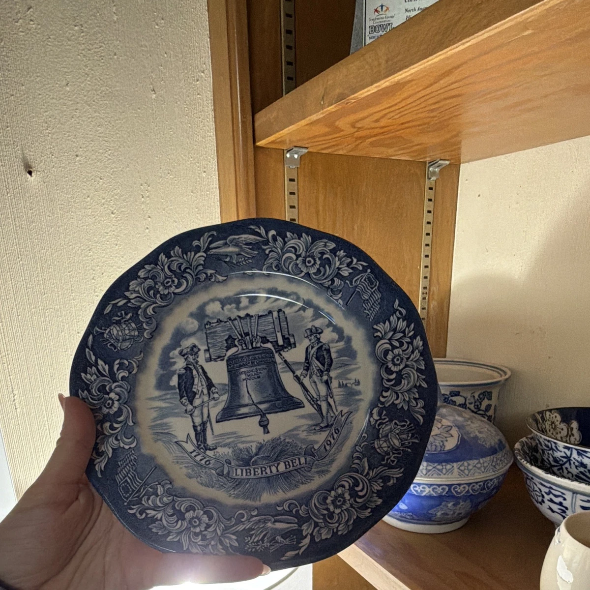 古董蓝色陶瓷中国盘子| eBay