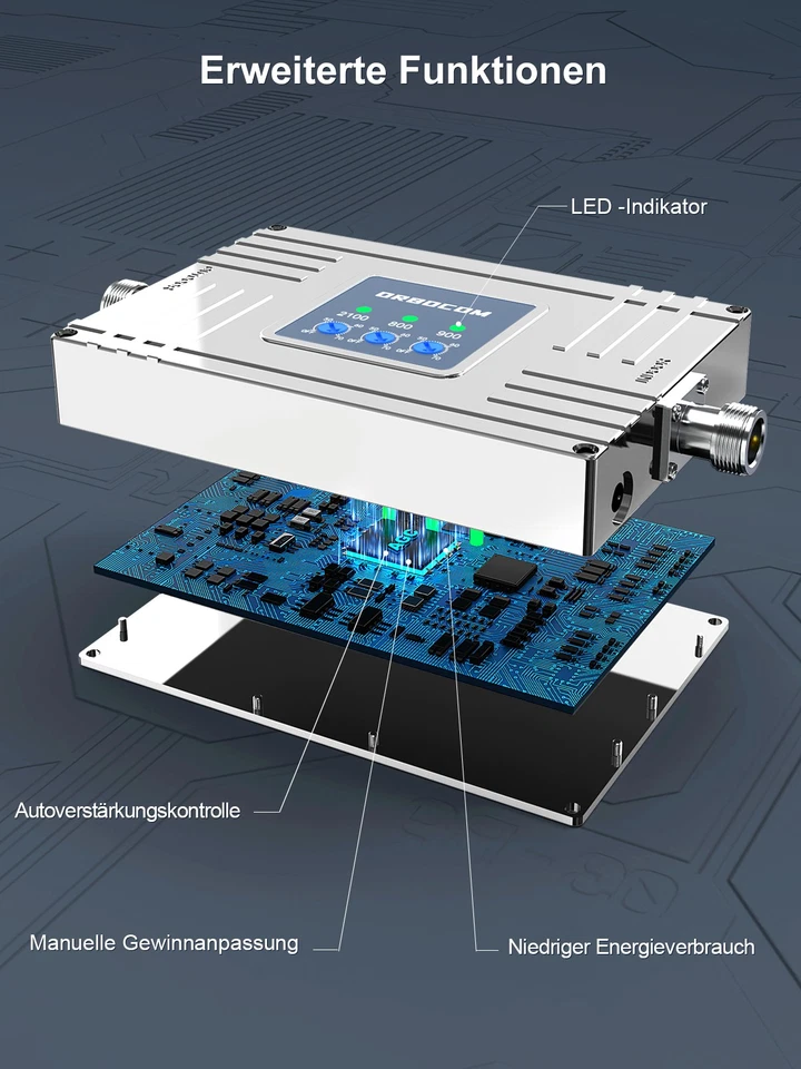 4G 5G LTE 800/900/2100MHz Band 20/8/1 Handy-Signalverstärke Verstärker - Bild 3 von 4