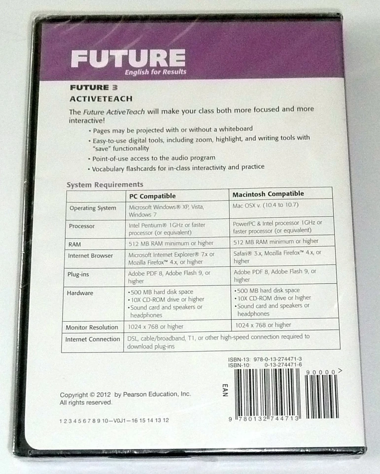 Pearson ActiveTeach 3 Future English For Results CD-ROM Classroom Projecting NEW - Image 2 of 2