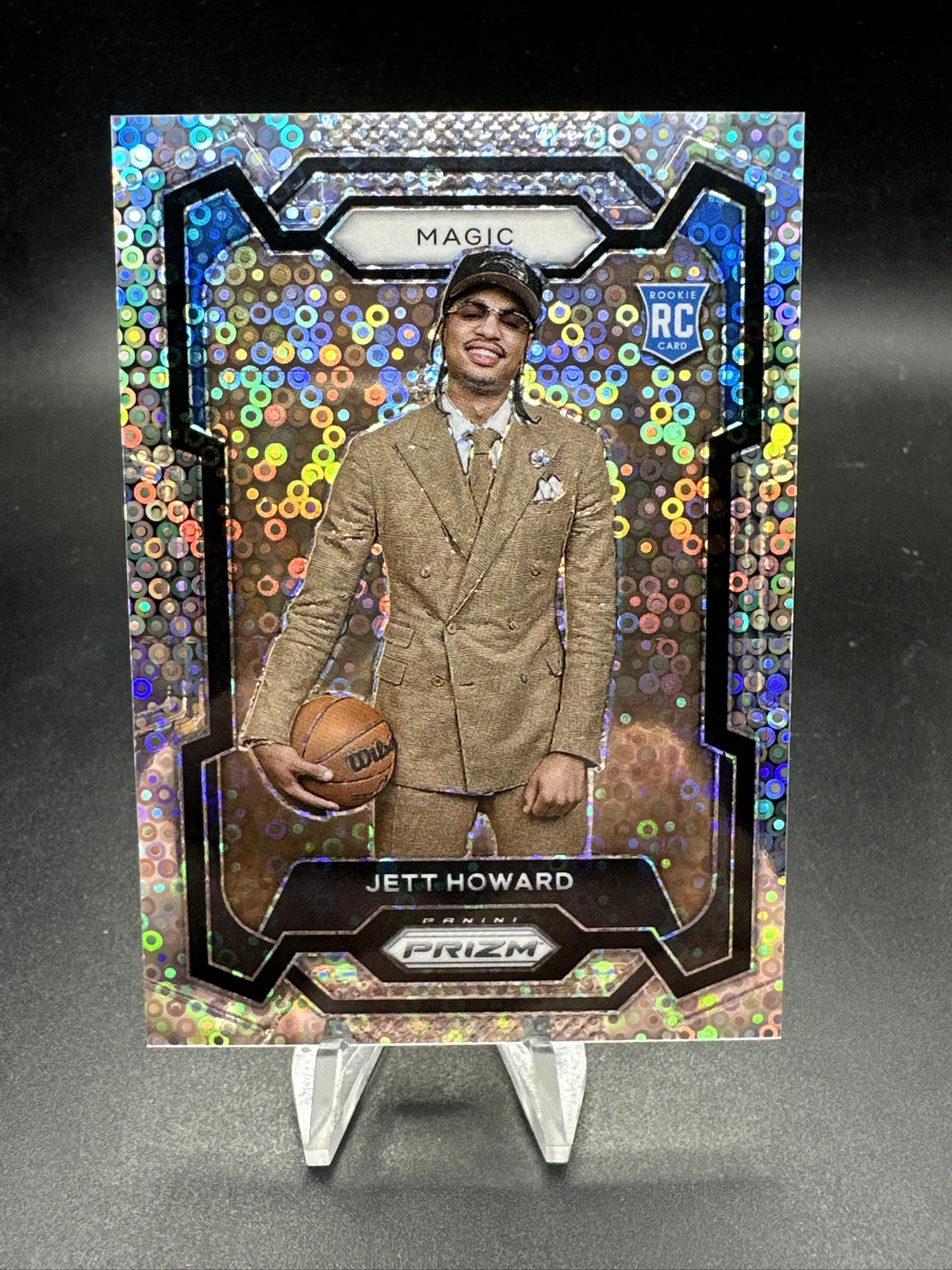 2023-24 Panini Prizm Fastbreak Prizm Photo Variation #132 Jett Howard Rookie RC