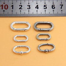 925 Sterling Silver Oval Lobster Clasp Connector for DIY Bracelet Necklace