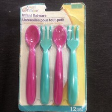 Angel F Mine Infant Flatware BPA Free 12 Piece Per Pack