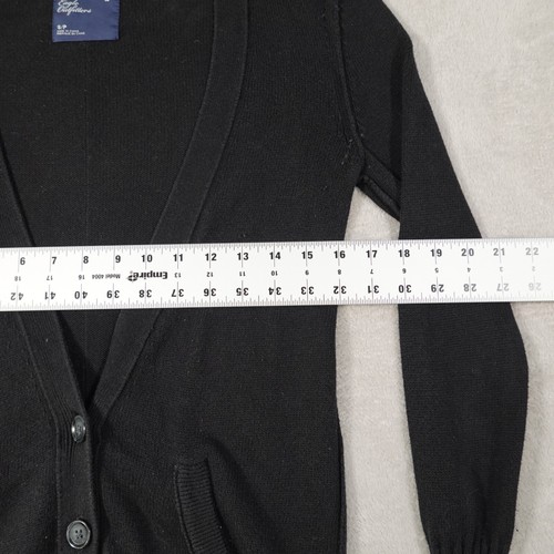 Cárdigan American Eagle Outfitters S suéter negro manga larga bolsillos botones - Imagen 10 de 11