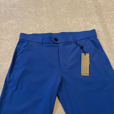 Greyson Pants Mens 32x32 Blue Montauk Trouser Golf Stretch