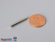 1/8"dia x 7/8" N40 3.2x22.2mm Rare Earth Neodymium Slim Arts Crafts Rod Magnets