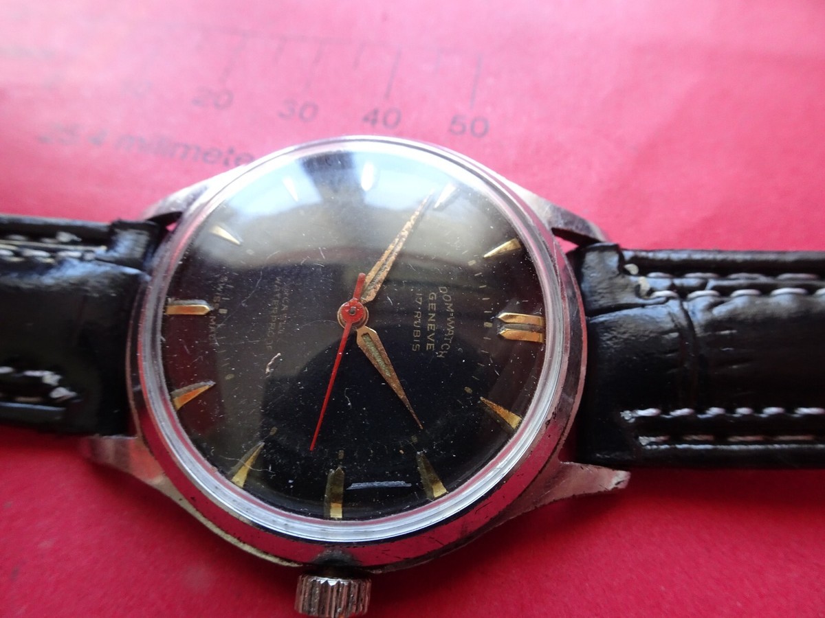 Vintage old RARE MECHANICAL WATCH SWISS DOM WATCH GENEVE 17 J