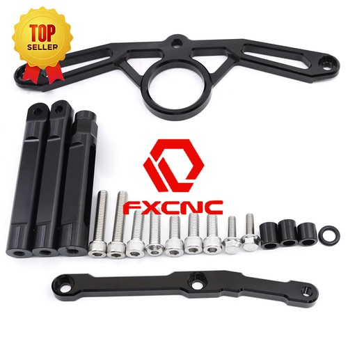 For MT09 2021-23 CNC Motorcycle Steering Damper Bracket Kit Mount Holder Silver - Bild 7 von 7