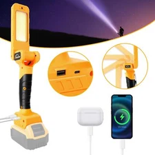 For Dewalt 20V Li-ion Batteries 30W 2500LM LED Flashlight Work Light NEW