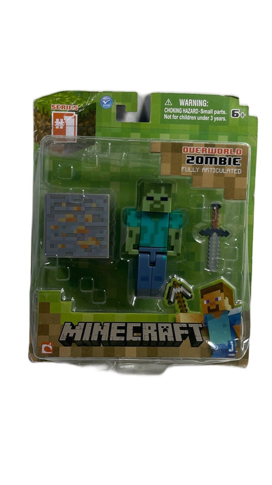 Minecraft Overworld Noob Adventure Set, 3 Action Figures