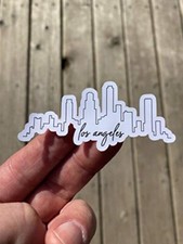 Los Angeles Skyline Sticker Laptop Sticker, Water Bottle Sticker, Phone Sticker