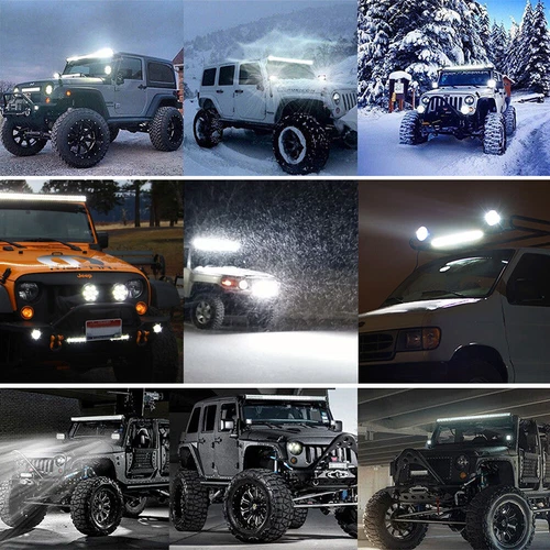 12" 1200W LED Lightbar Lichtbalken Arbeitsscheinwerfer Offroad Lampe 12V 24V DE - Bild 9 von 10