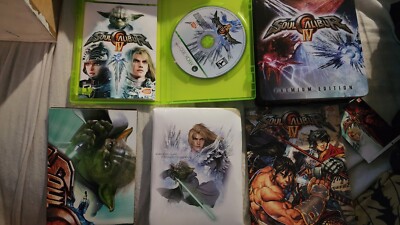 Microsoft Xbox 360 Soul Calibur IV 4 Premium Edition CIB Complete with T-SHIRT