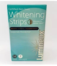 Lumineux Teeth Whitening Strips 7 Treatments/14 Strips Enamel Safe Whiter 1/26