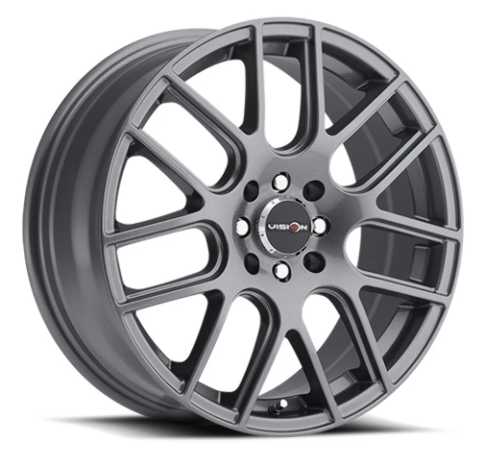 Juego 4 llantas 17" Vision Street 426H Cross Gunmetal 17x7,5 5x105 38mm Foto 2 de 3