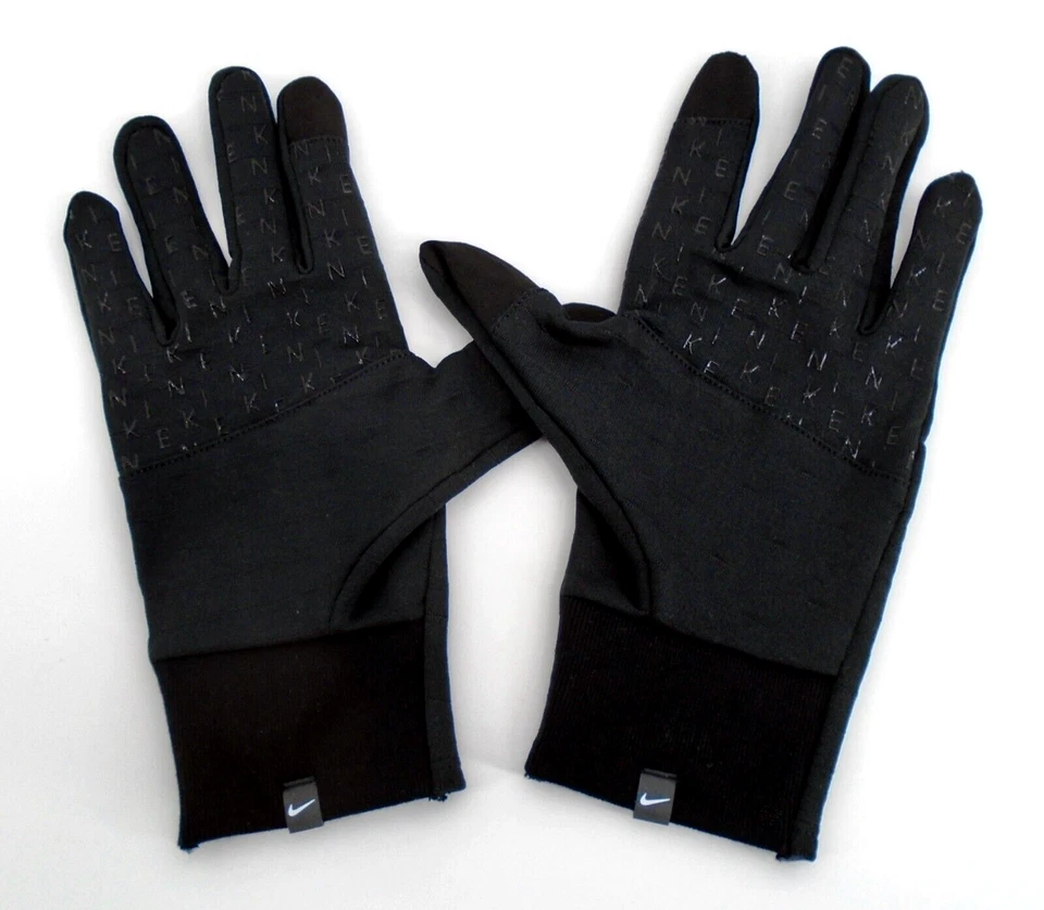 Guantes de correr Nike Therma Fit Sphere para mujer medianos negros/plateados Foto 2 de 4