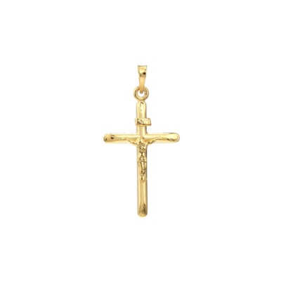 14k Gelbgold 3D Kruzifix Anhänger Religiös Halskette Charm 1. 12 Gramm.