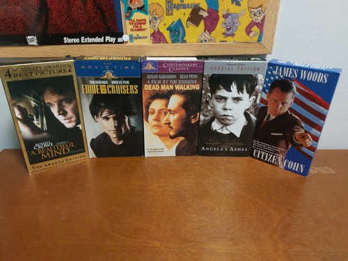 Vhs Bundle A Beautiful Mind, Deadman Walking, Eddie And The Cruisers & More - Picture 2 of 11