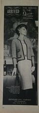 1962 womens Irene Glengale Original Chanel type jacket dress vintage fashion ad