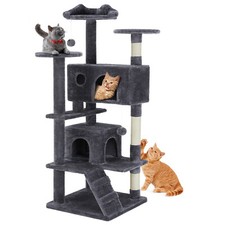 54inch Large Cat Tree Tower,Multi-Level Cat Tree Toy with Sisal Scratching Post