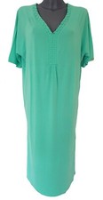 Charmline Damen Kleid V-Ausschnitt 3789 Grün Gr: L