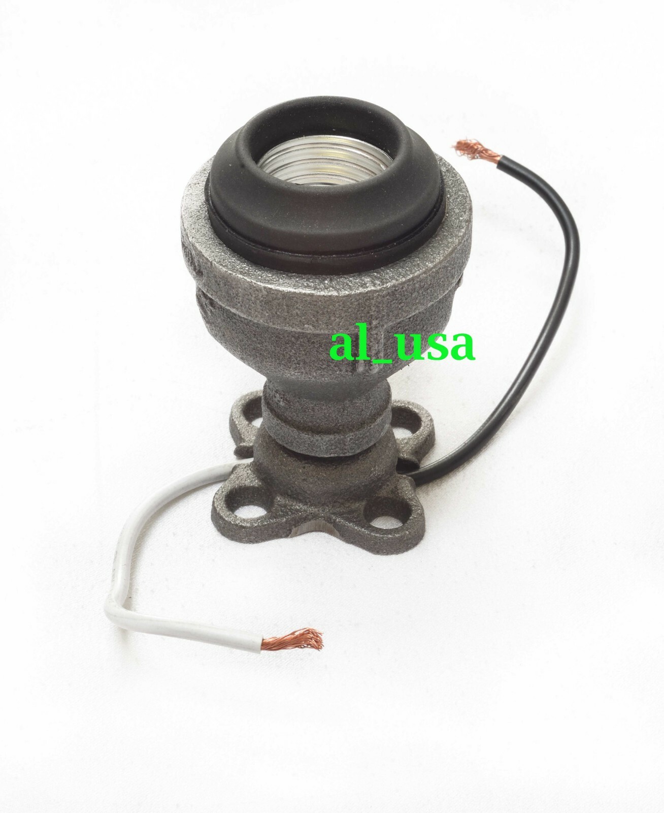 Steampunk Industrial Lamp holder SURFACE MOUNT. Black Iron Pipe Lamp Socket. eBay