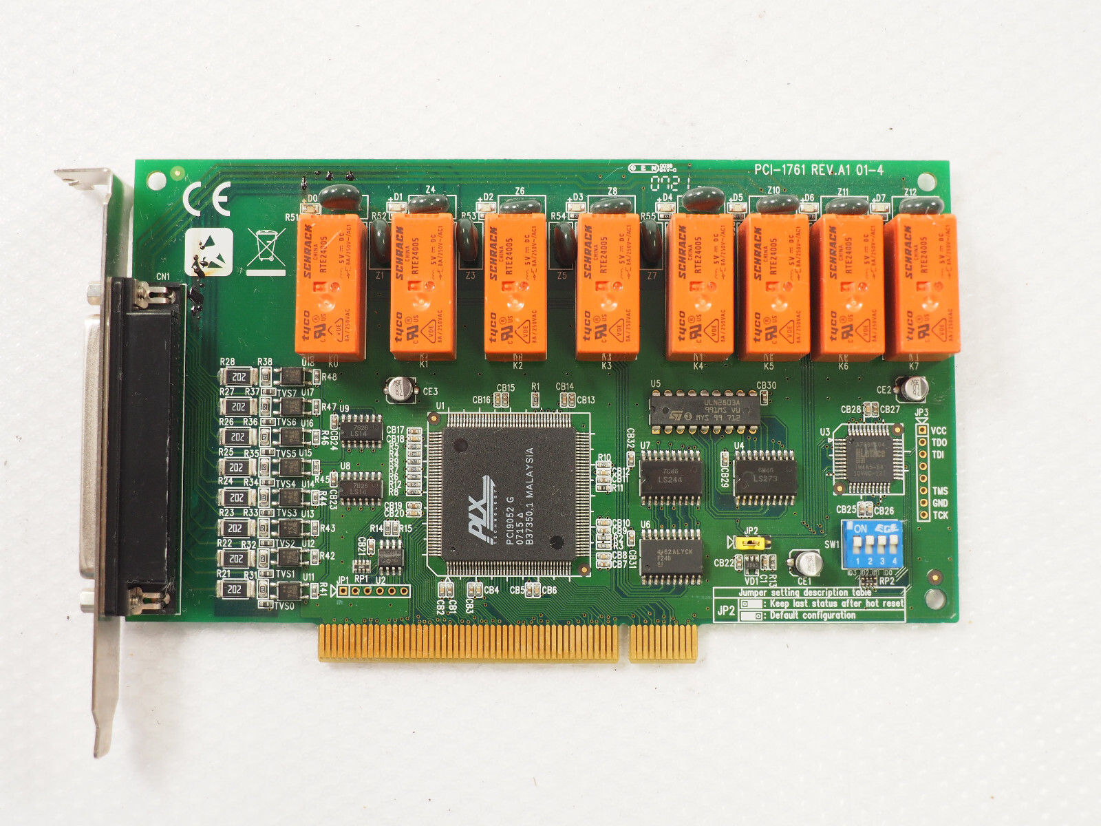 Advantech PCI-1761 8-ch Relay and 8-ch Isolated Digital Input PCI Card