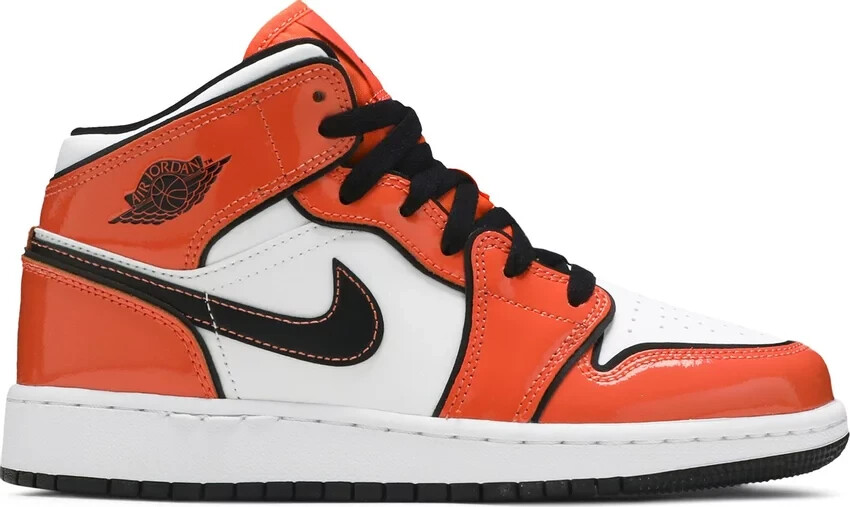 Air Jordan Mid SE (GS) Size Y/WMNS Turf Orange/Black-White