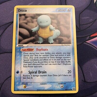 Ditto - 064/113 (Squirtle) - Delta Species - Pokemon