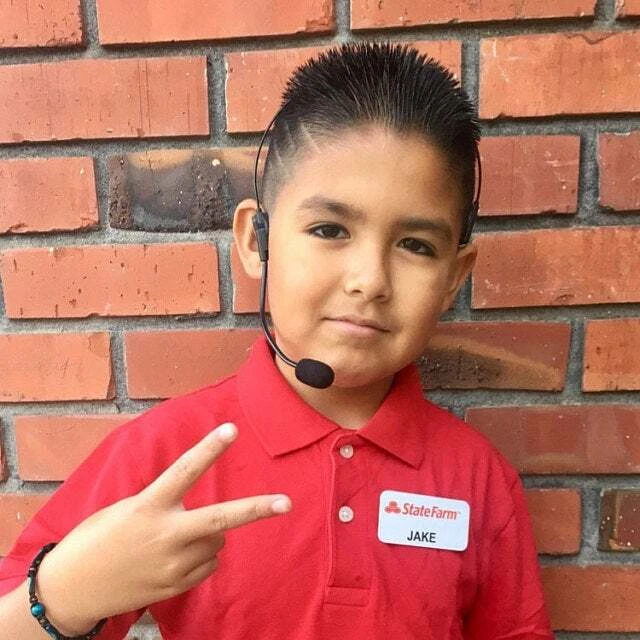 Insignia de disfraz de Jake State Farm Foto 2 de 3