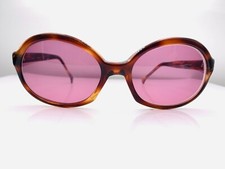 Vintage Katay Brown Tortoise Oval Swiss Sunglasses FRAMES ONLY