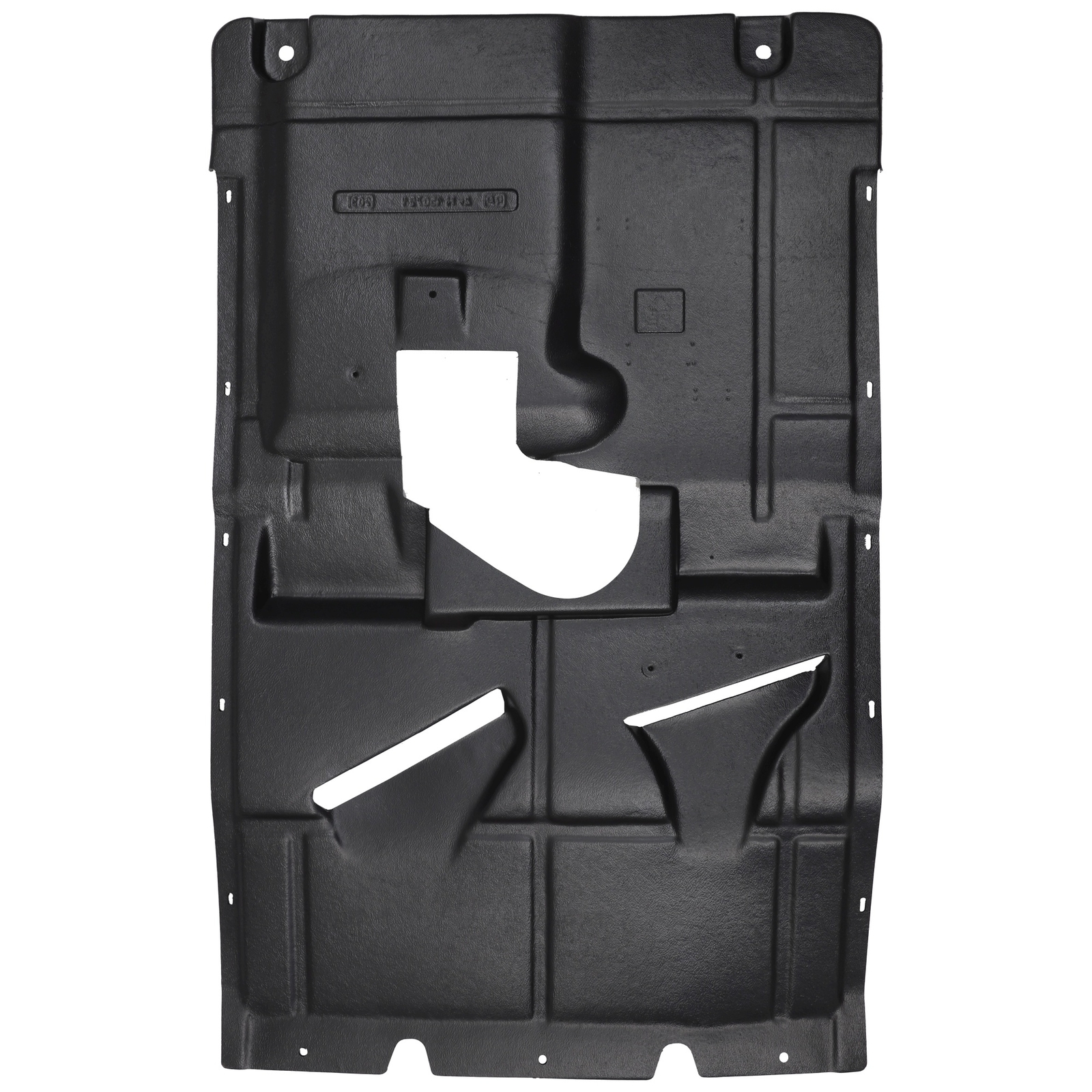 Couverture moteur Fiat Ducato III partie centrale plastique noir 2018-2021