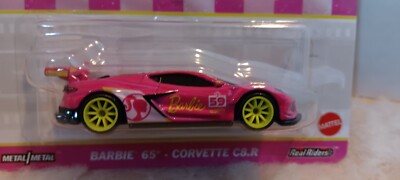 イマン　ポワージュピンク　キャセロール Mattel Hot Wheels Premium Pop Culture Barbie 65 Corvette C8.R Car