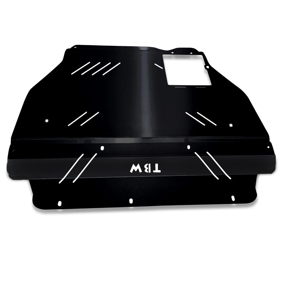 Protector bajo bandeja de motor de aluminio TBW NEGRO para 04-08 Acura TSX placa de deslizamiento CL9 Foto 3 de 4