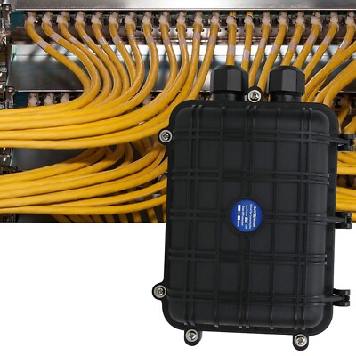 1 In 1 Out Fiber Optic Splice Enclosure Cable Connection Box 24 GIP Waterproof