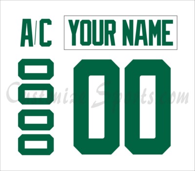 Dallas Stars Customized Number Kit For 2023-Present Away Uniform