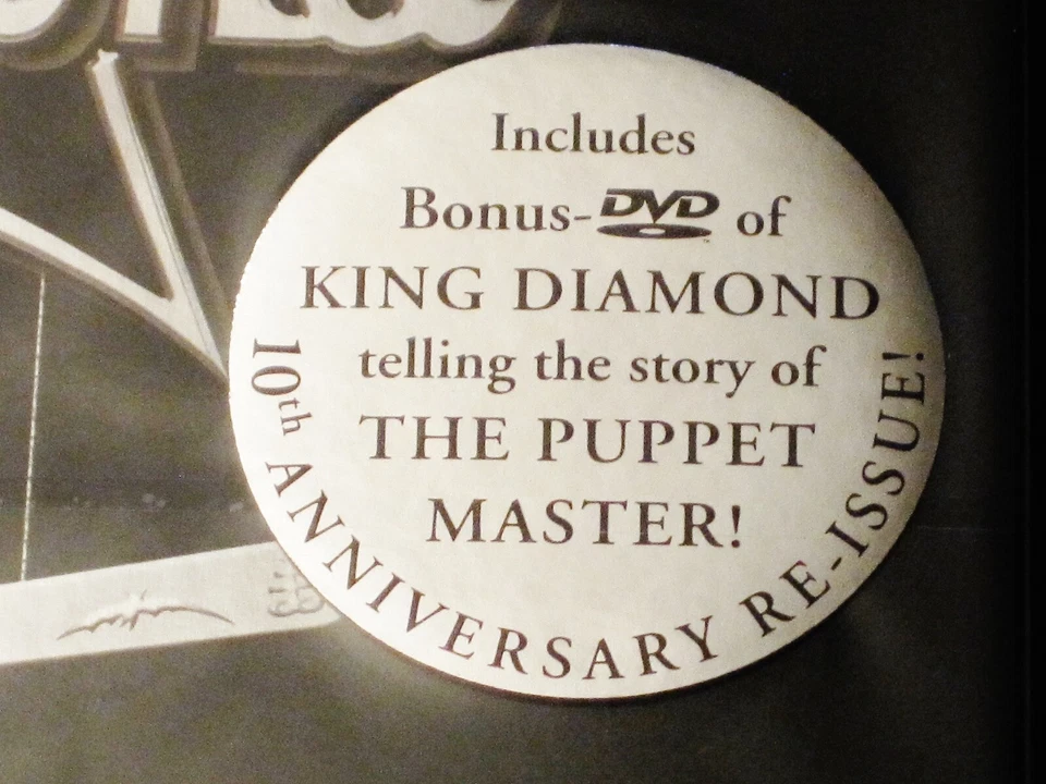 King Diamond: The Puppet Master CD + DVD 2 Disc Set 2003 Metal Blade Digipak NEW - Image 2 of 3