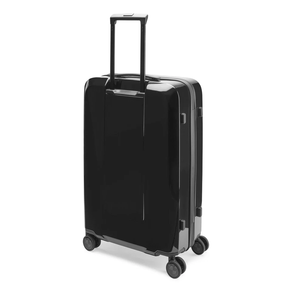 BMW Genuine Trolley Black Gloss 70L Hard Shell 4 Wheels Suitcase 80225A7C971
