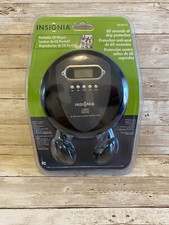 Portable CD Player Anti 60 Sec Anti-Shock Protection Black Grey Insigna NIB