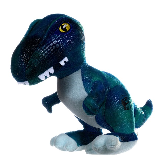 blue velociraptor plush